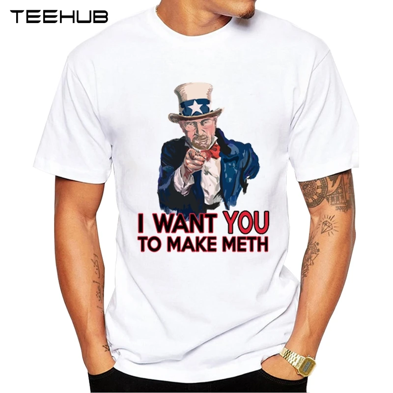 TEEHUB New Fashion Walter White Uncle Sam Men T Shirt