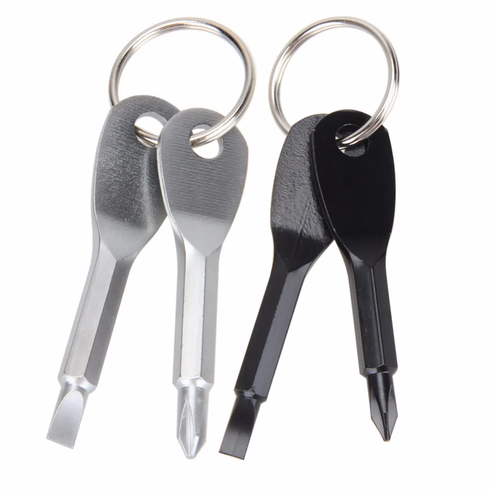 High Quality Keychain Screwdriver Outdoor Camping Portable Mini Pocket