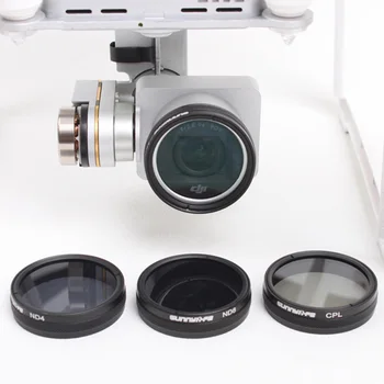 

3 Pcs/Lot for DJI Phantom 4 Camera Lens Filters ND4 ND8 MCUV CPL Camera Lens Filter For Phantom 3 Standard Professional Advanced