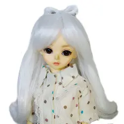 [Wamami] 97 # белый длинный волнистый парик для 1/4 MSD AOD DOD DZ BJD Dollfie 7 "-8" дюймов