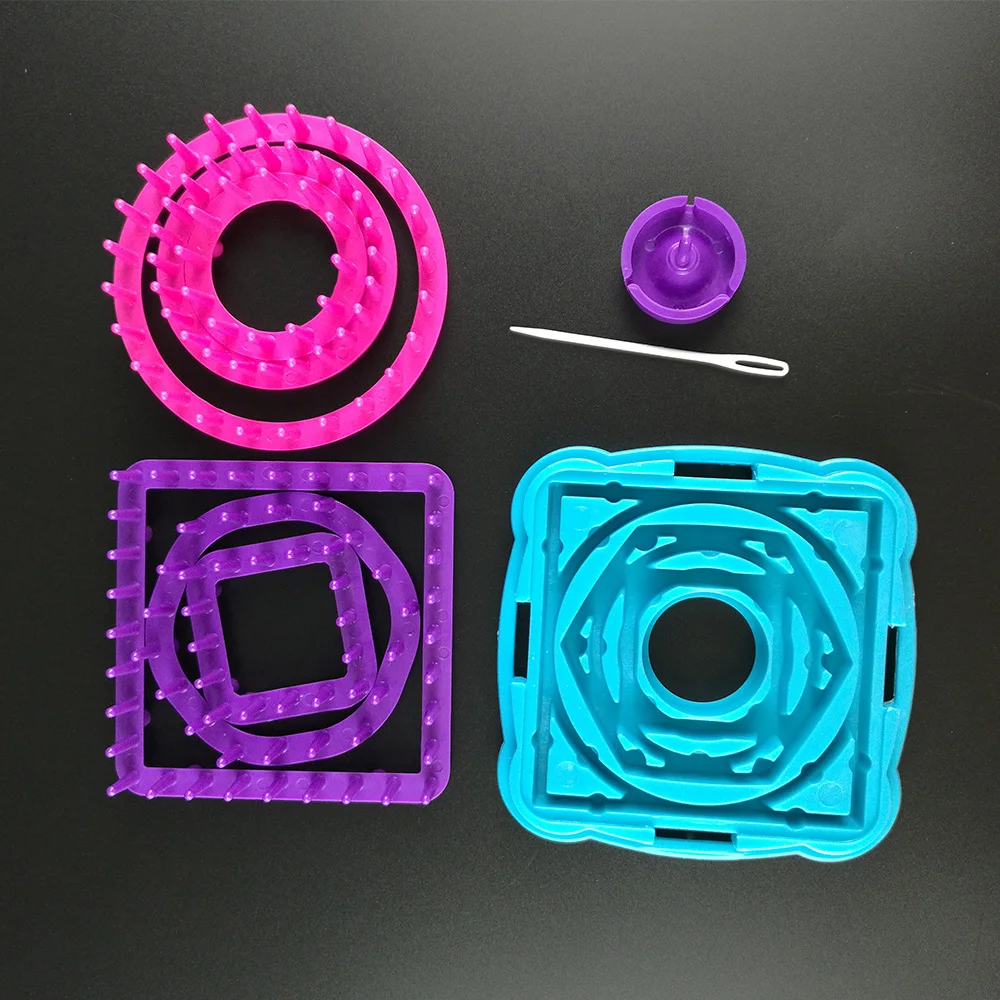 9pcs Flower Knitting Loom Knit Crochet Kit Daisy Pattern Crochet Maker