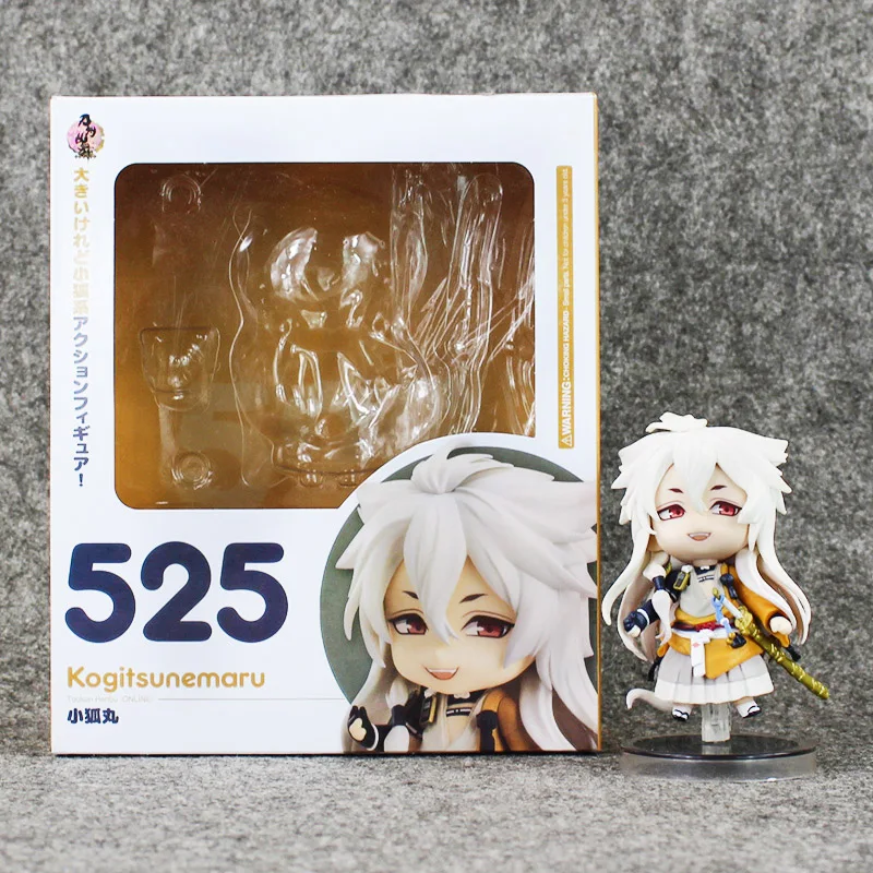 

Hot Good smile Touken Ranbu Online face changable 525# Kogitsunemaru Nendoroid PVC Action Figure Collectible Model Toy