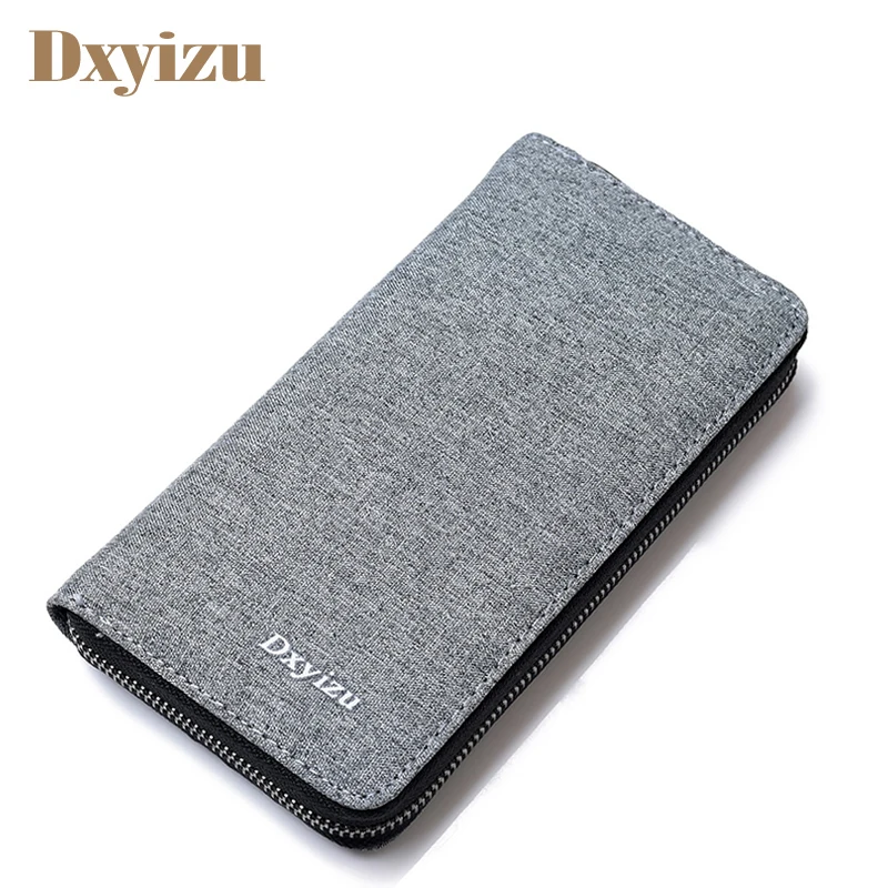 

Multi functional Men Women Wallet Long Standard Wallets Fashion Unisex Zipper Wallet Phone Card Holder Solid Simple Purse