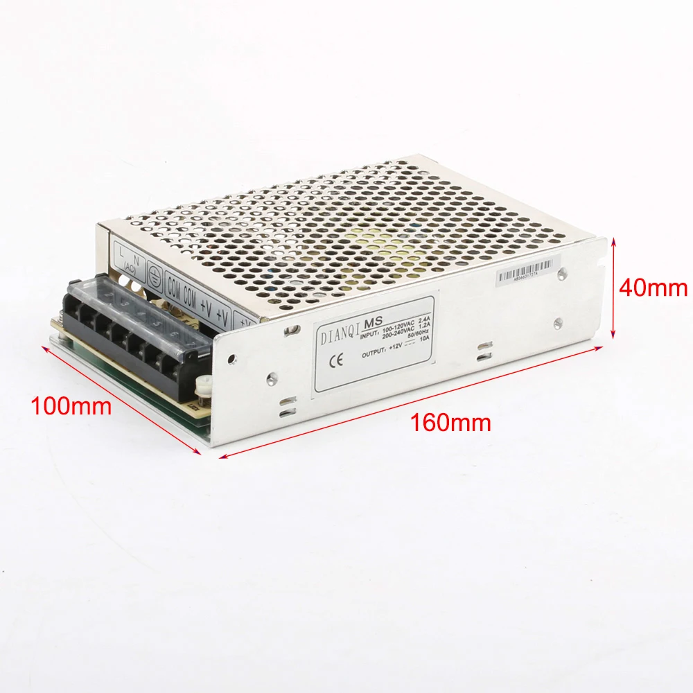 DIANQI MS 100 12 24 15 импульсный источник питания светодиодного табло 100w 5 v 36 48 Мини