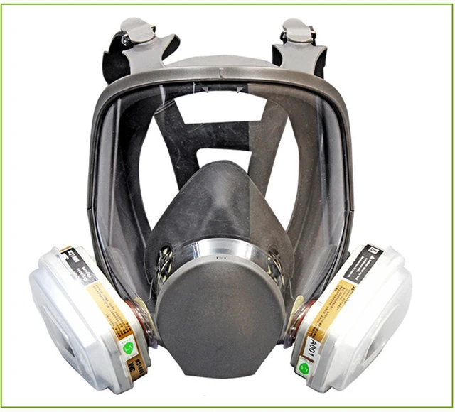 Full Face Gas Mask 7Suits Defense Organic And Acid Gases Breath Spray