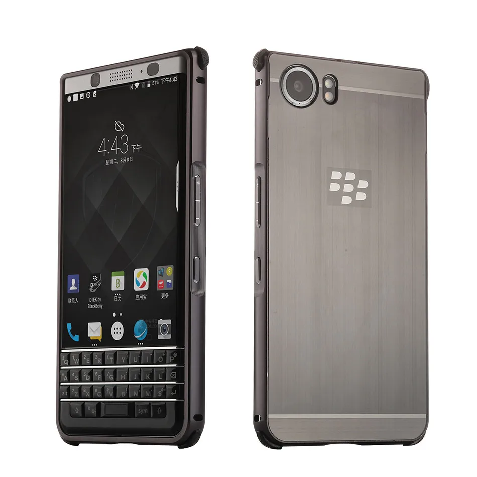 Чехол для телефона Blackberry KEYone, противоударный чехол, жесткая задняя крышка, алюминиевая металлическая рамка для Blackberry KEYone DTEK70