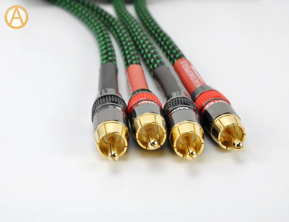 ANAUDIOPHILE HiFi RCA Interconnect Audio Cable Hifi 2 RCA Male To 2 RCA Male Interconnect Cable Preamp Headphone Amplifier DAC
