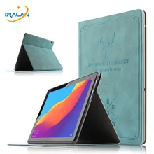 Олень узор искусственная кожа флип Стенд чехол для huawei MediaPad T5 10/huawei honor pad 5 10,1 дюймов планшеты+ Рождество 3 в 1