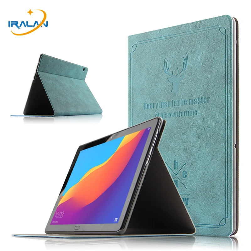 Deer Pattern Pu Leather Flip Stand Case For Huawei Mediapad T5 10 Huawei Honor Pad 5 10 1 Inch Tablet Cover Christmas 3 In 1 Tablets E Books Case Aliexpress