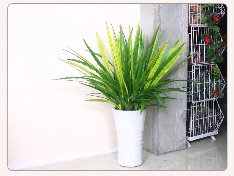Искусственный лист листья орхидеи зеленое искусственное растение растения для дома и сада украшения длиной 60 см