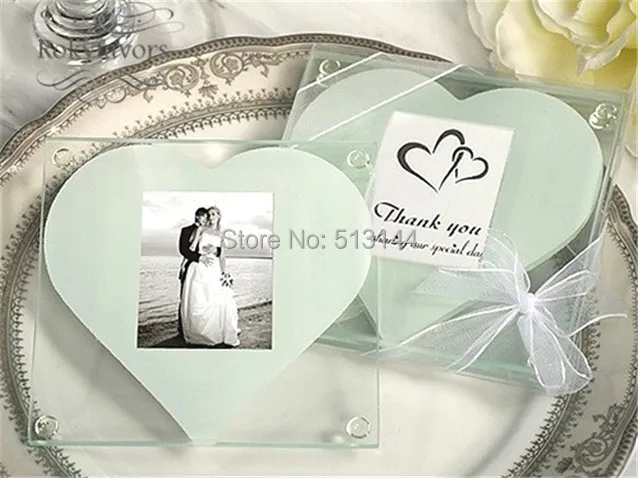 Free Shipping 50sets Lot 2pcs Set Heart Photo Glass Coaster Wedding Favors Beaucoup Wedding Favors Party Gifts Event Keepsake Wedding Favors Wedding Favors Free Shippingwedding Wedding Aliexpress