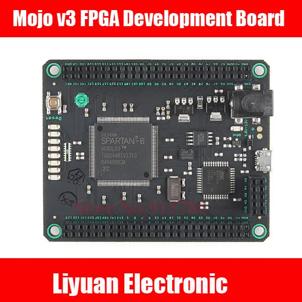 Макетная плата Mojo v3 FPGA/Spartan 6 XC6SLX9 FPGA бесплатная доставка | Электронные компоненты