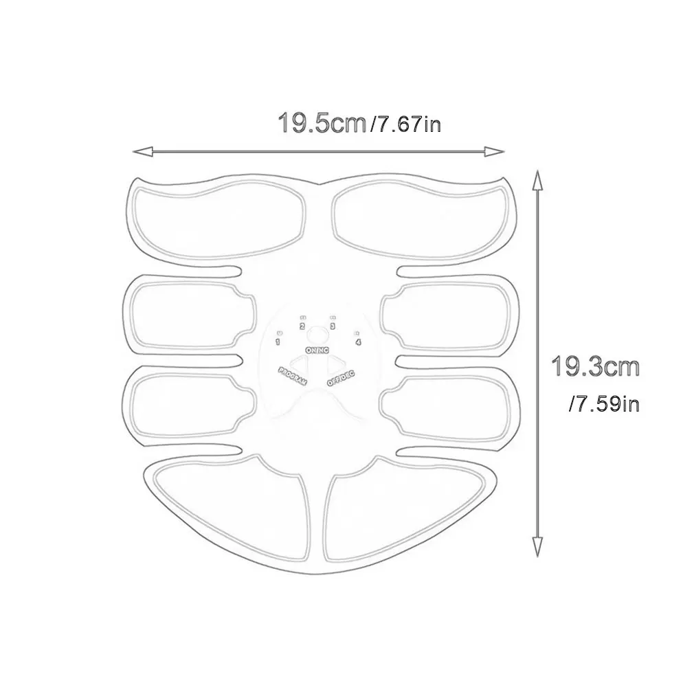 Смарт восемь пакет мышц живота Ems оборудование для тренировки мышц живота дома фитнесс-инструменты Массажная паста мышц Abs батарея
