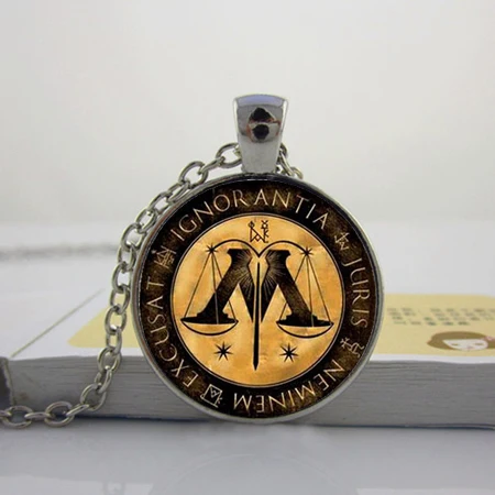 

Wholesale balance Case For Ministry of Magic Logo Libra Glass Cabochon Necklace Case For Jewelry Q-0013