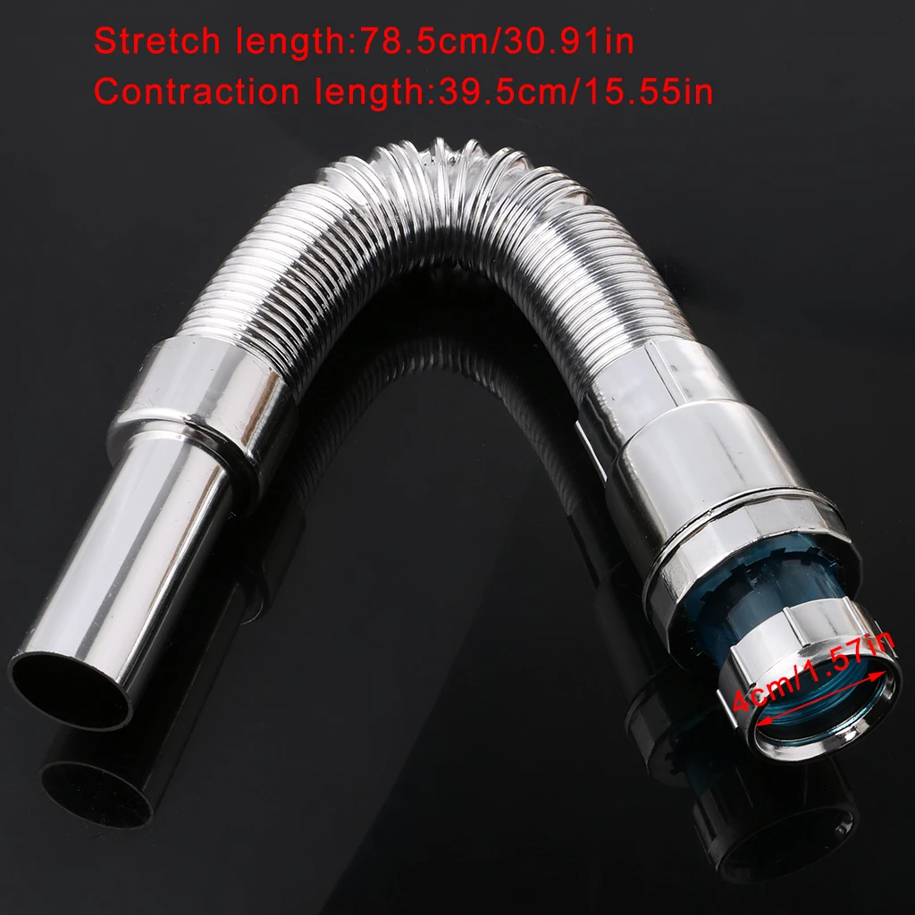 ABS Kitchen Sewer Pipe Flexible Sink Drains Wash Basin Plumbing Hosein Drains from