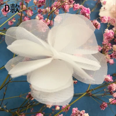 D 3CM 3D цветок патч аппликация для DIY куклы одежда платье Шитье на Кружева Патчи Бисероплетение Аппликации приятно! 5 шт./лот - Цвет: D 3CM