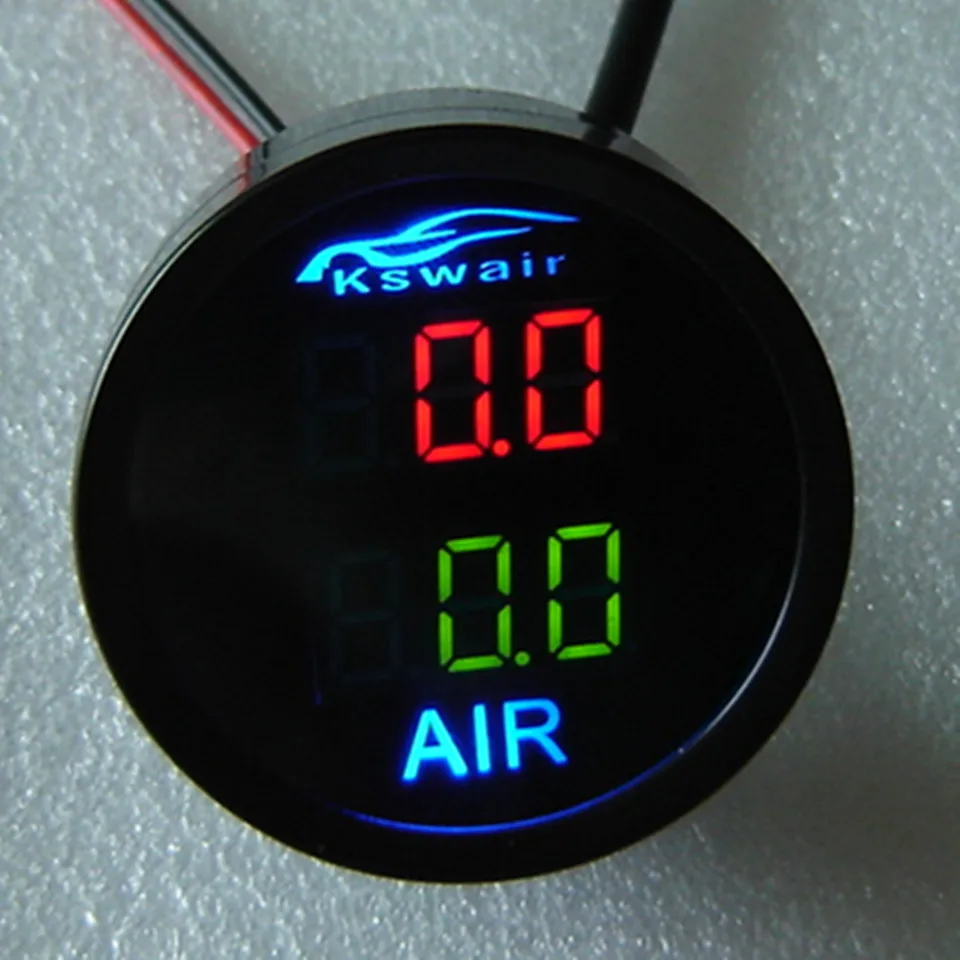 Automobile shock absorption modified digital display pressure gauge absorber 2 inch 52mm car instrument |