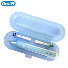 Oral B Portable Travel Box for Electric Toothbrush Outdoor Hiking Camping Protect Cover Storage Case Blue Pink (only travel box)