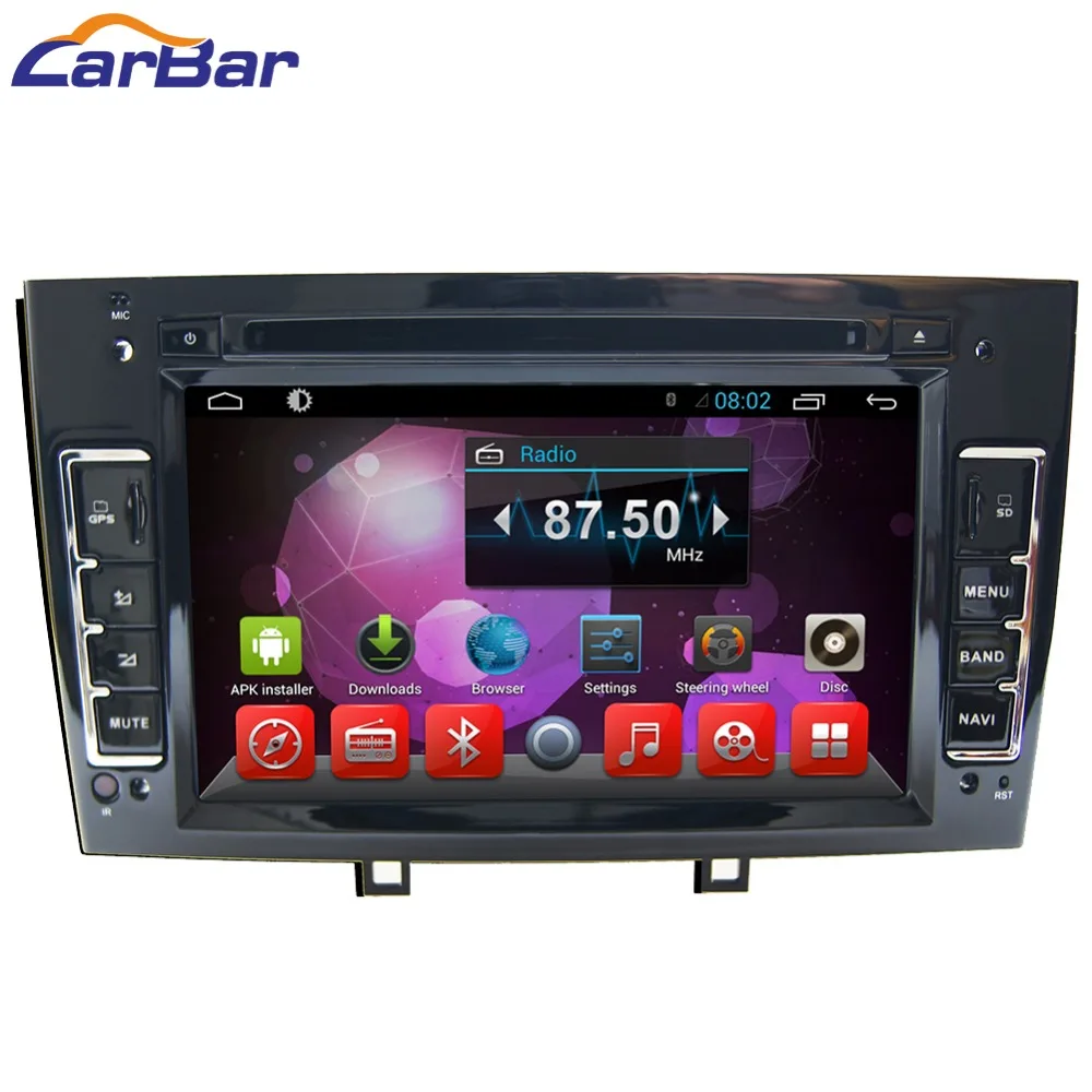 Excellent 7" HD 1024*600 Quad Core Android 6.0 Car DVD GPS Radio Video Stereo Navigation Player for Peugeot 408 2010 2011 2012 ADAS DVR 1