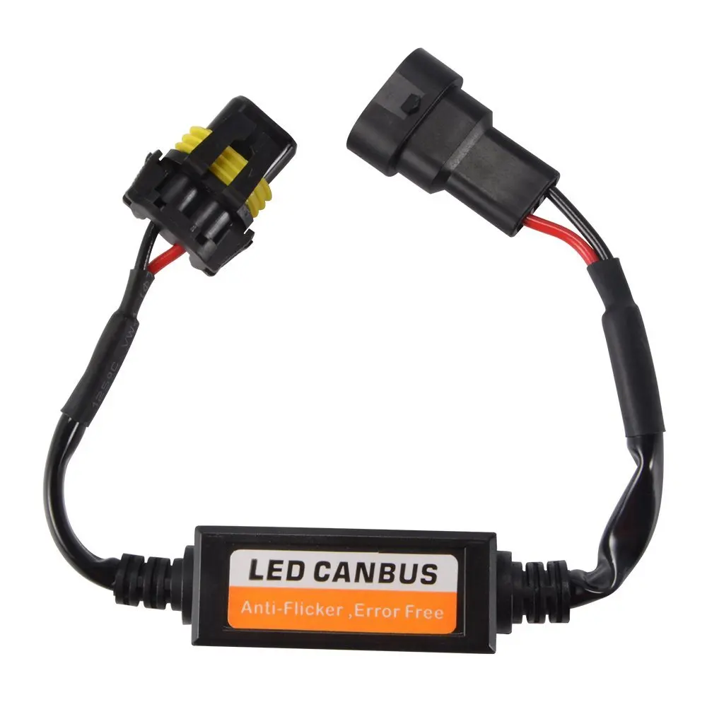 

2pcs Anti Flicker LED Canbus Error Free Resistor Decoder Adapter Flash Error Dashboard Warning (9005/9006/9012) DY170
