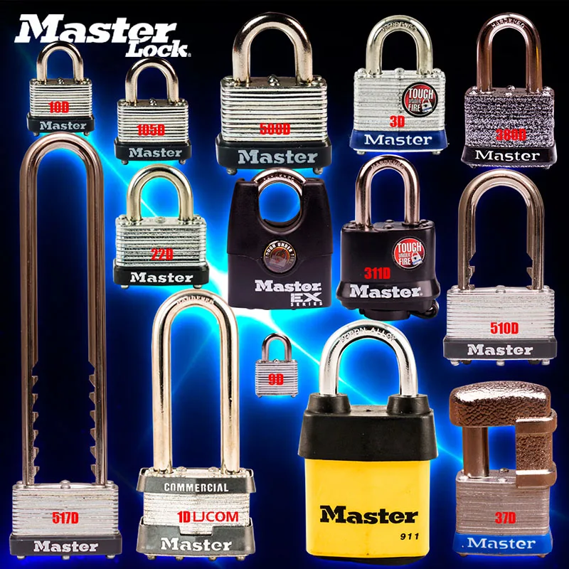 Master Lock Wide Laminated Steel Warded Padlock Anti-theft,Waterproof,No gallbladder layer home padlock dormitory outdoor lock (9)