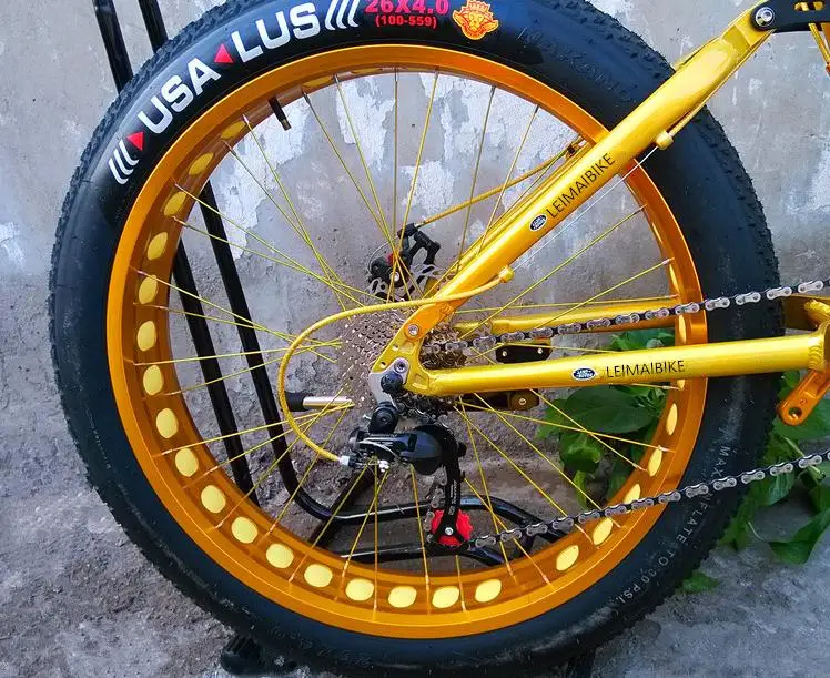 Kalosse Beach bicycle Aluminum alloy frame 26*4.0 tires , snow mountain bike , bicicleta mountain bike , 21/24/27/30 speed