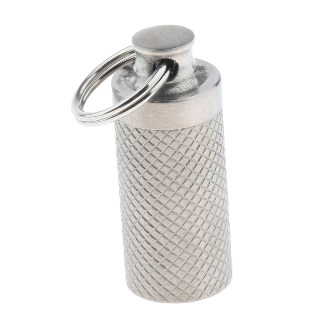

Waterproof Small Pill Box Case Outdoor Portable First Aid Container Water Bottle Keyring