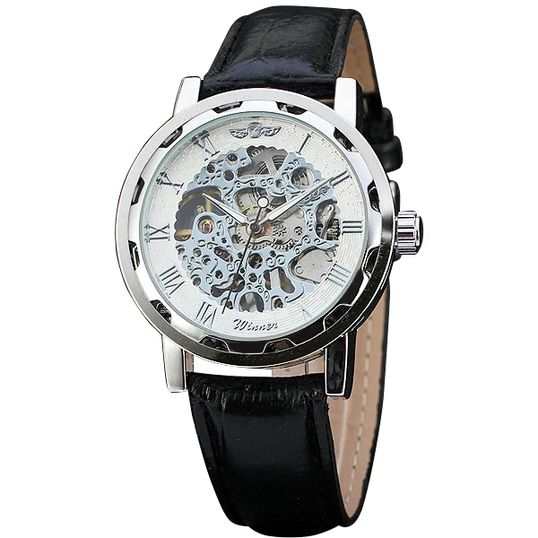 Fashion Ladies Watches Top Brand Luxury font b WINNER b font Mechanical Wrist Watches Hand wind