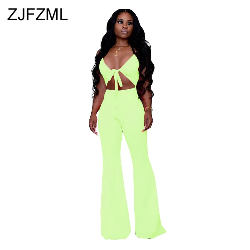 

Bow Tie Hollow Rompers Womens Jumpsuit Women Spaghetti Strap Backless Party Overall Summer Deep V Neck Sleeveless Beach Bodysuit
