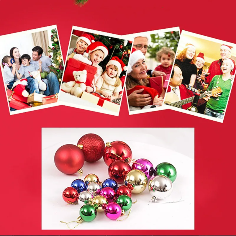 Bolas de plástico de Navidad brillantes diámetro 4/6/8/10 cm galvanoplastia Bola brillante adornos de Navidad fiesta en casa decoración envío de la gota Bolas de plástico de Navidad brillantes diámetro 4/6/8/10 cm galvanoplastia Bola brillante adornos de Navidad fiesta en casa decoración envío de la gota