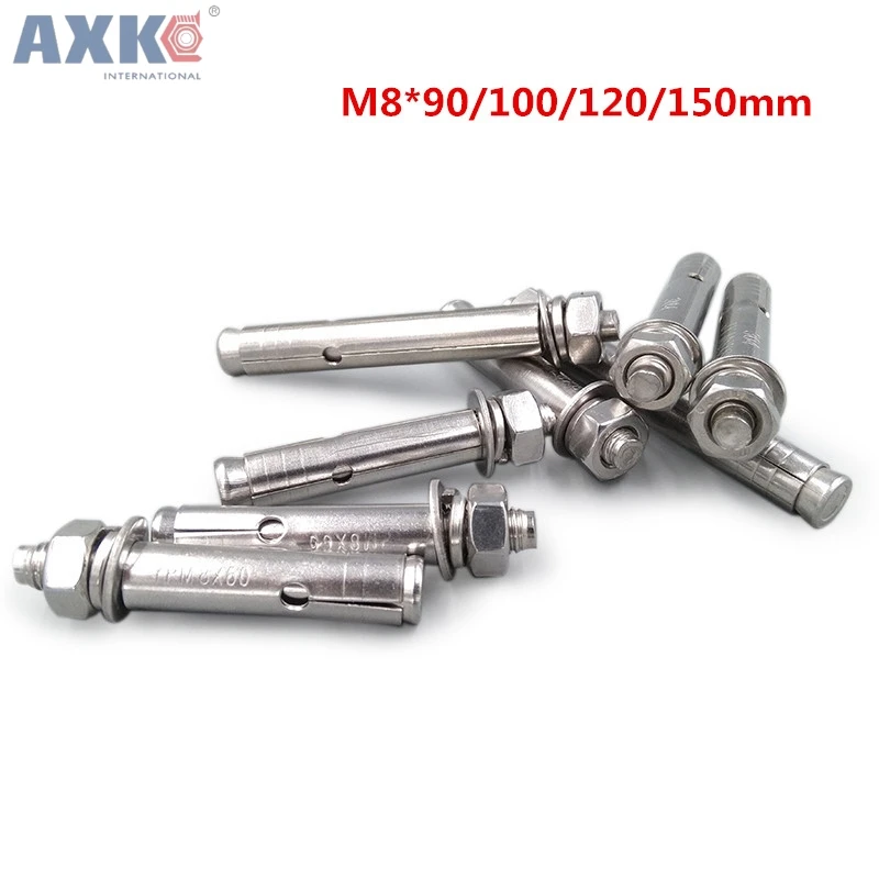 AXK M8 * 90/100/120/150 M8x90/100/120/150 304 Нержавеющая сталь SS внешний шестигранник