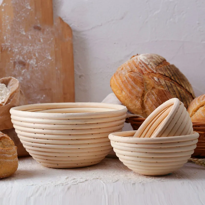 Meibum Fermentation Rattan Basket Various Shapes Country Bread Baguette Dough Banneton Brotform Proofing Proving Baskets