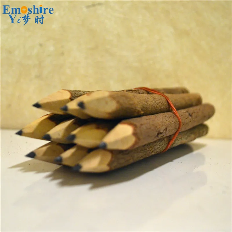 Emoshire Southeast Asian style decorations small gifts Thai handmade wood pencil decoration point crayon black color personality (2)
