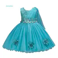 JaneyGao Flower Girl Dresses For Wedding Party Little Girl Formal Dress Bow Gown Birthday Prom Dresses With Appliques 2019 New