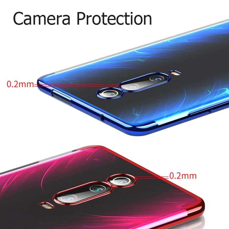 Чехол MUCHI для Xiaomi Redmi K30 роскошный мягкий прозрачный чехол с лазерным покрытием Xiomi