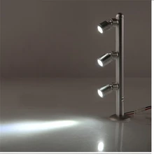 12VAC/вход постоянного тока светодио дный кабинет пятна, вращающийся 2/3/5 глава ювелирные изделия, жемчуг ключ освещения, коммерческих акцент месте освещение