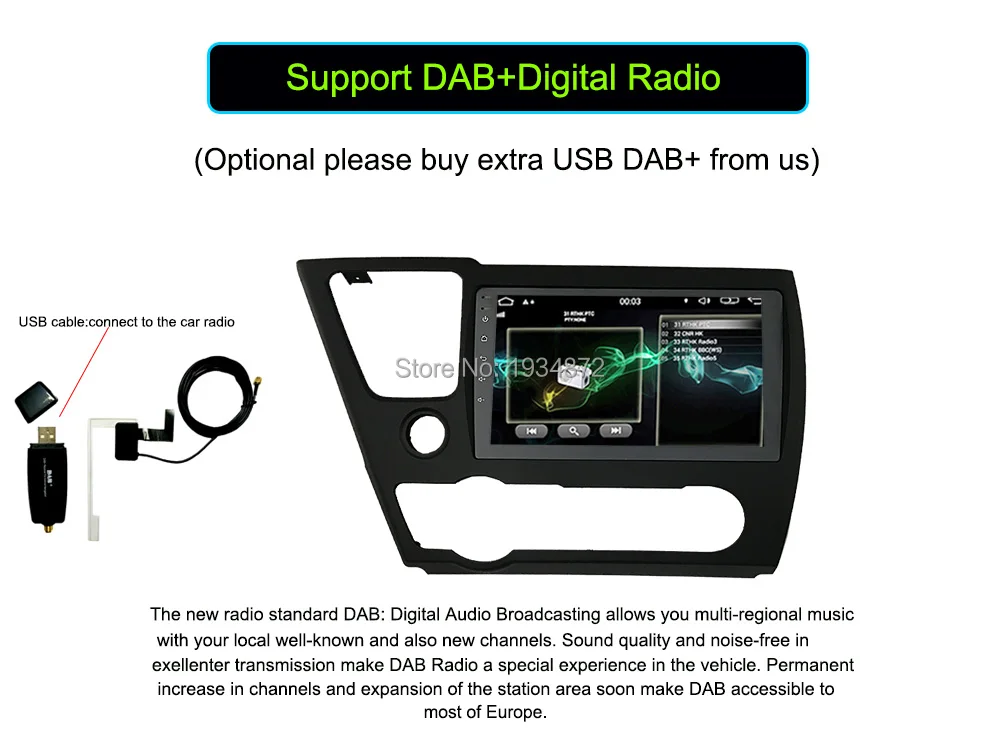 Perfect Funrover 9" Android 8.0 2 din Car dvd radio gps navi player stereo for Honda Civic EX/LX/DX 2GB+32GB canbus multimedia usb FM BT 27