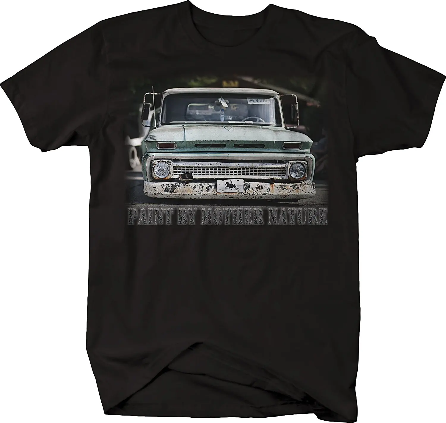 

2019 Hot sale Fashion Paint by Mother Nature Chevy C10 Farm Truck Patina Lowered T-shirt Tee shirt