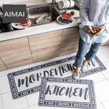 ПВХ кожа Черный Белый Плед Проверить напольный кухонный коврик коврики Нескользящие моющиеся прочные коврики удобные износоустойчивый ковер