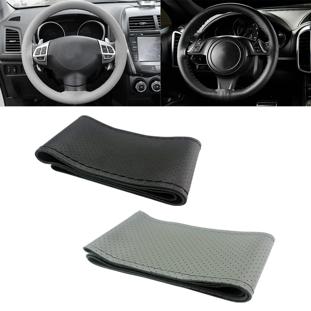 

Universal Braid on the Steering Wheel Sew Microfiber Car Steering Wheel Cover to Cover the Entire Single Connector