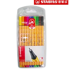 Упаковка из 10 шт.) 10 цветов Stabilo Ручка tenuity 88 ручка разноцветный крючок линия ручка