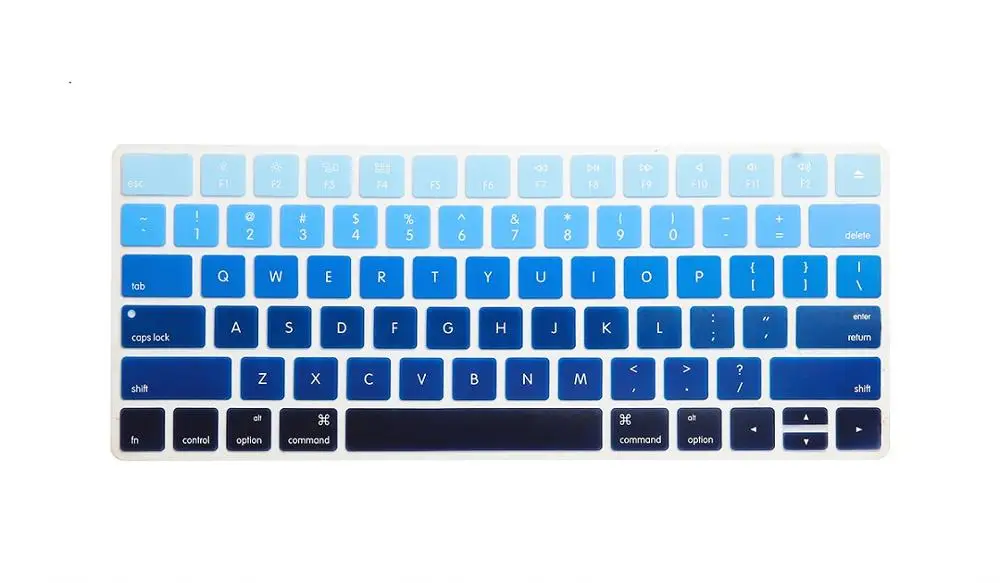 RYGOU Американская версия Английский алфавит силиконовый чехол для клавиатуры защитная кожа для Apple новая волшебная клавиатура 2 MLA22B/A выпуск - Цвет: Gradient Blue