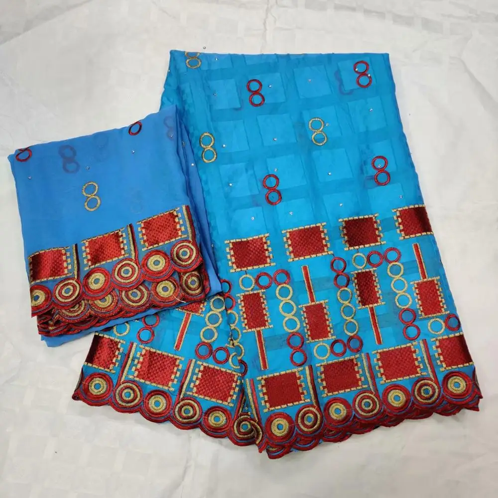 

NEW dubai fabric soft swiss voile lace in switzerland high quality jacquard brocade fabric with stones 5+2yards/lot
