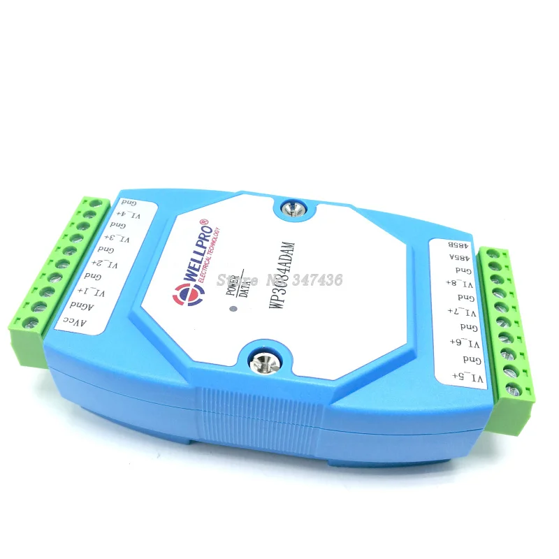 8ch 0-10V analog input module voltage collecting module RS485 MODBUS WP3084ADAM