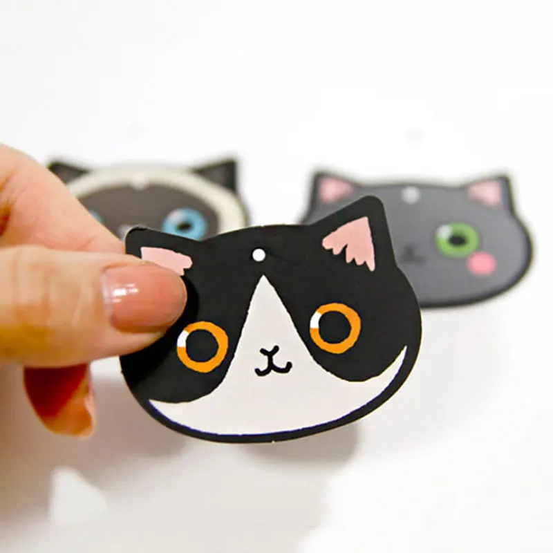 100 шт. закладки для кексов в форме головы кошки|birthday favors|decoration for birthdaybookmark favor |