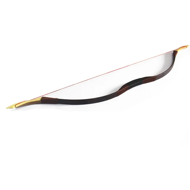 US $59.99 40LB Tranditional Recurve Archery Fiberglass Hunter Dark Brown Print Yellow Handmad