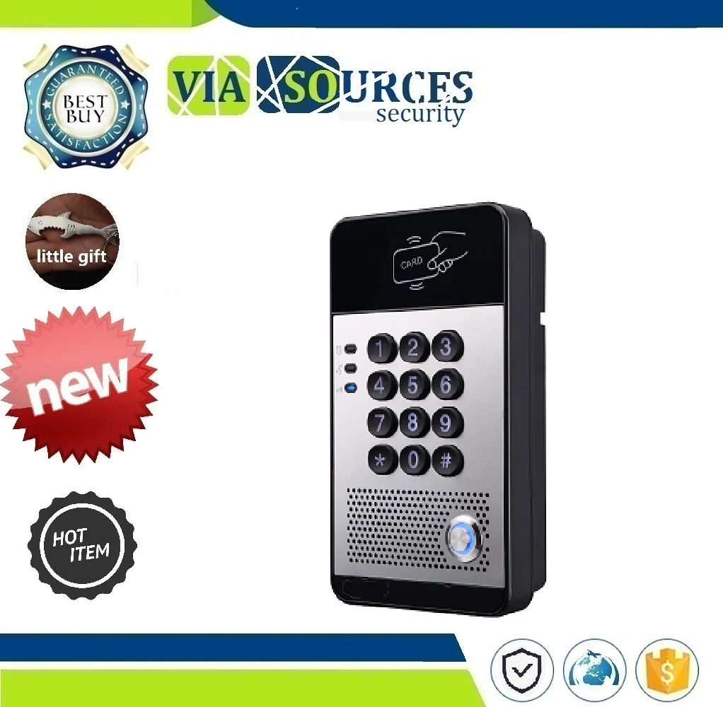 

IP door phone opener NiteRay unlock SIP intercom door phone