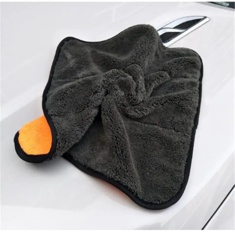 1pc Plush Microfiber Car Cleaning Cloths Microfibre Wax Polishing