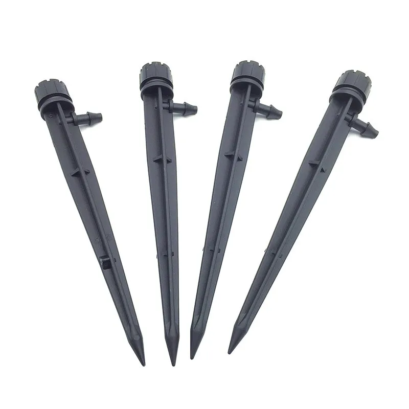 

6PCS Black Adjustable Irrigation Drippers 360 Degree Drip System Emitter micro flow dripper drip head garden drip lawn Sprinkler