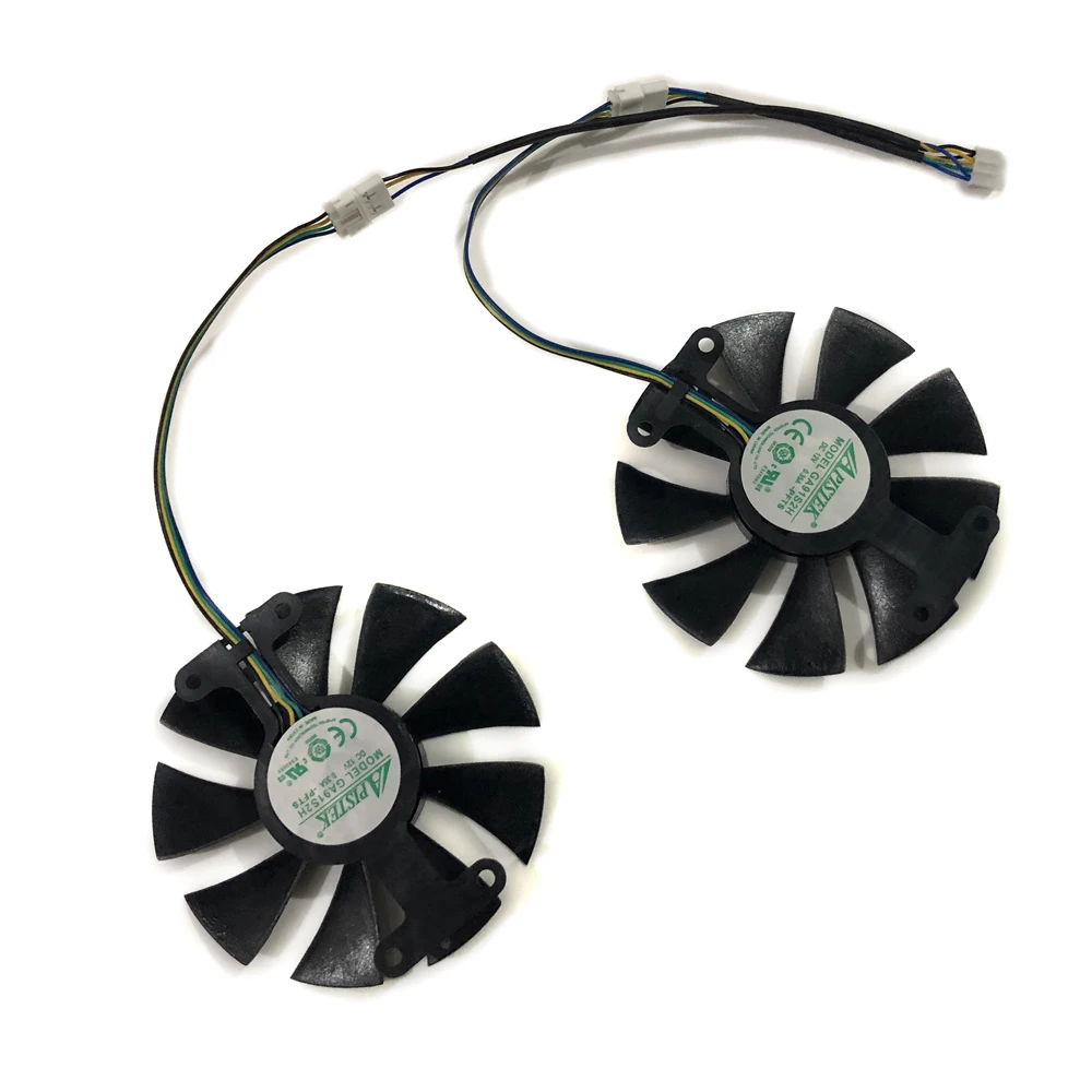 Repairist 2 шт./компл. GTX1060 6GD5 X Gaming OC охлаждающий вентилятор GPU для ZOTAC GeForce GTX 1060 3GD5 BT SM A